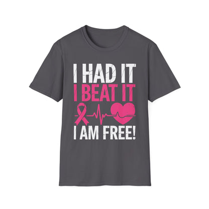 Funny I Had It I Beat It I Am Free Breast Cancer Survivor T-Shirt For Men Women