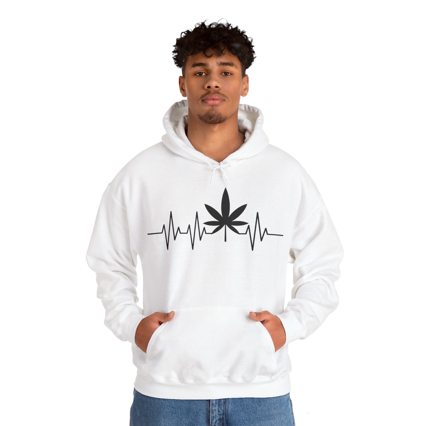 Funny Weed Cannabis Marijuana Leaf Heartbeat Stoner Tie Dye Hoodie For Men Women Hoodie