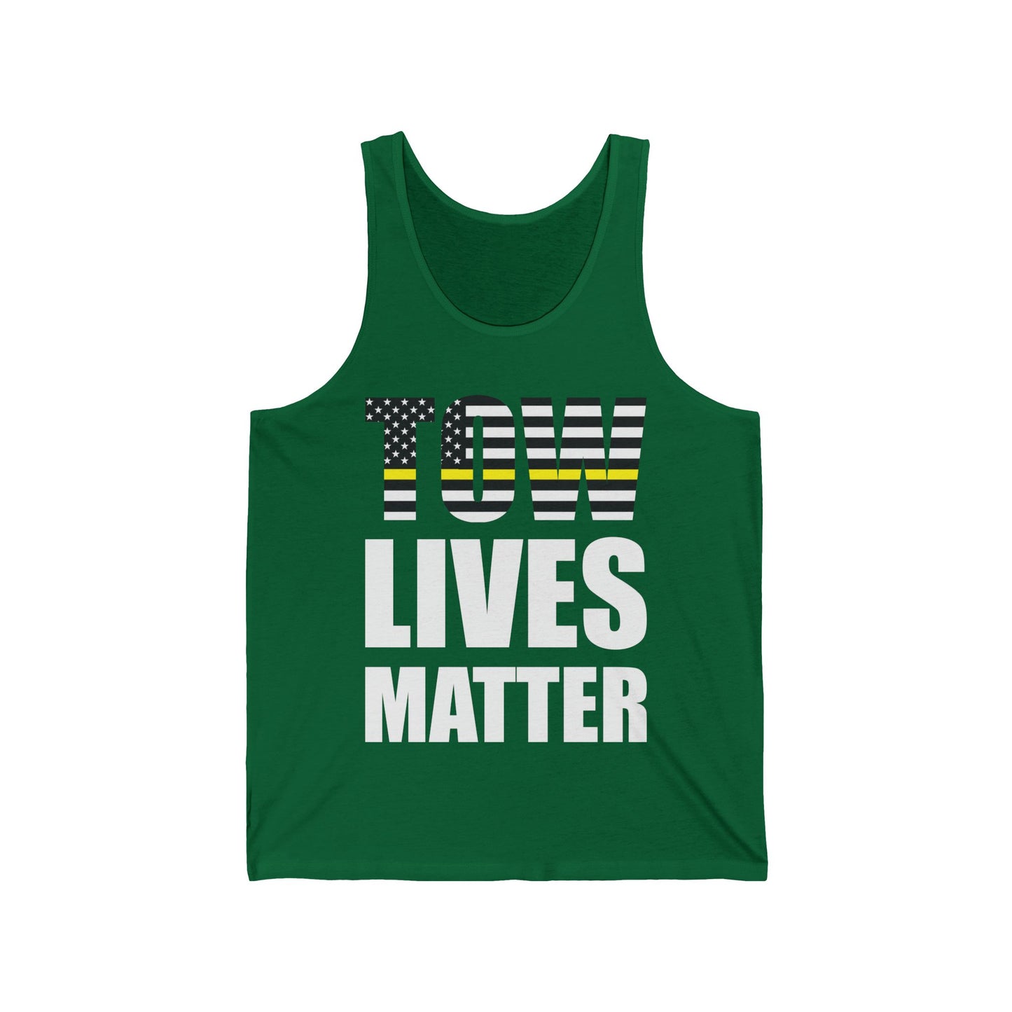 Tow Lives Matter Thin Yellow Line Tow Truck Driver Birthday Gift Tank Top Men