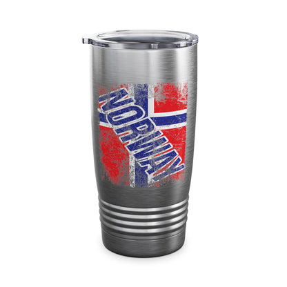 NORWAY Flag Vintage Distressed NORWAY Tumbler