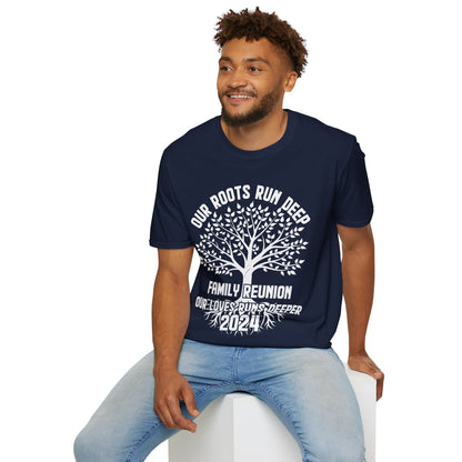 Family Reunion 2024 Our Roots Run Deep Our Love Runs Deeper Family Reunion T-Shirt For Men Women T-Shirt