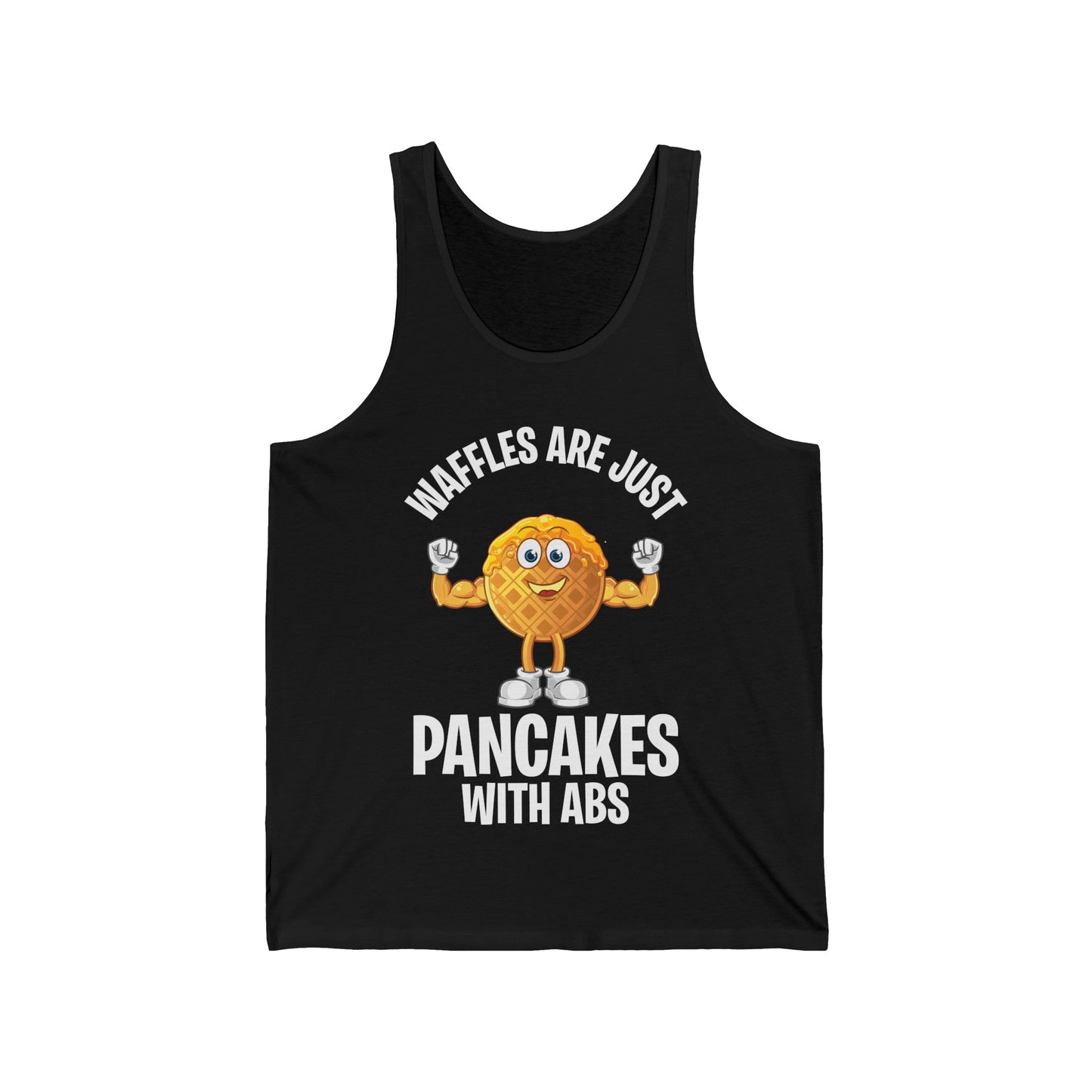 Funny Waffles Are Just Pancakes With Abs Breakfast Waffles Foodie Food Lovers Tank Top