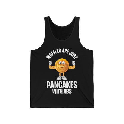 Funny Waffles Are Just Pancakes With Abs Breakfast Waffles Foodie Food Lovers Tank Top