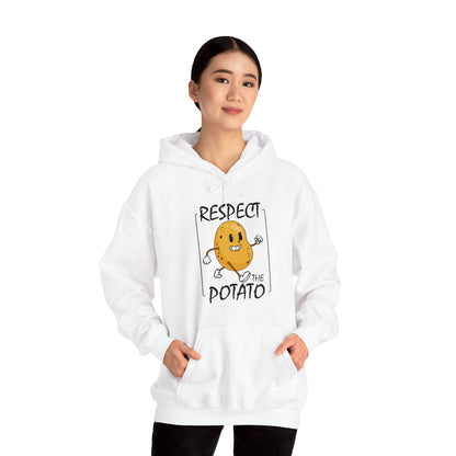 Funny Respect The Potato Gift Men Cute Root Vegetable Lovers Vegan Hoodie For Men Women Hoodie