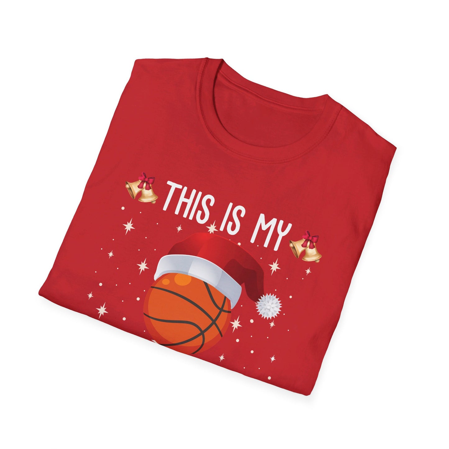 Funny This Is My Christmas Pajama Shirt Basketball Xmas Christmas T-Shirt Men Women