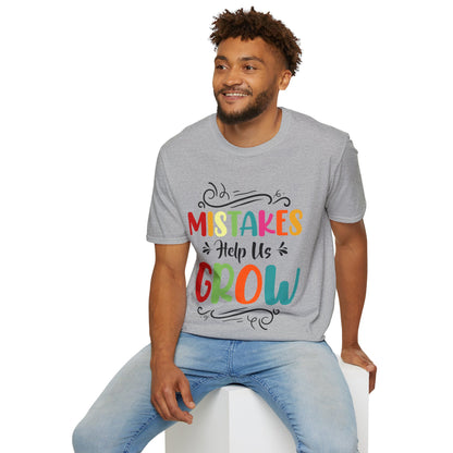 Mistakes Help Us Grow Teacher Student Funny Back To School T-Shirt