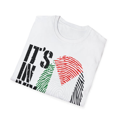 It's In My DNA Palestinian Shirt Arabic Gifts Palestine Flag T-Shirt For Men Women T-Shirt