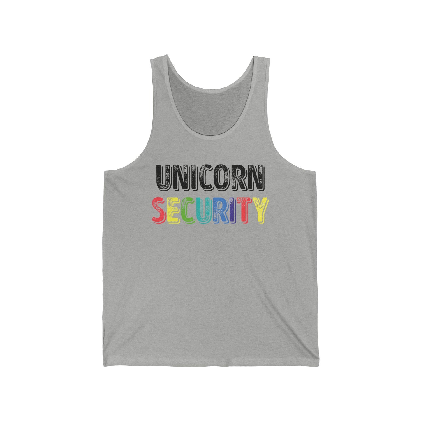 Funny Unicorn Security Costume Police Tank Top Men Women Kids