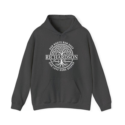 Personalized Richardson Family Reunion Our Roots Run Deep Hoodie For Men Women