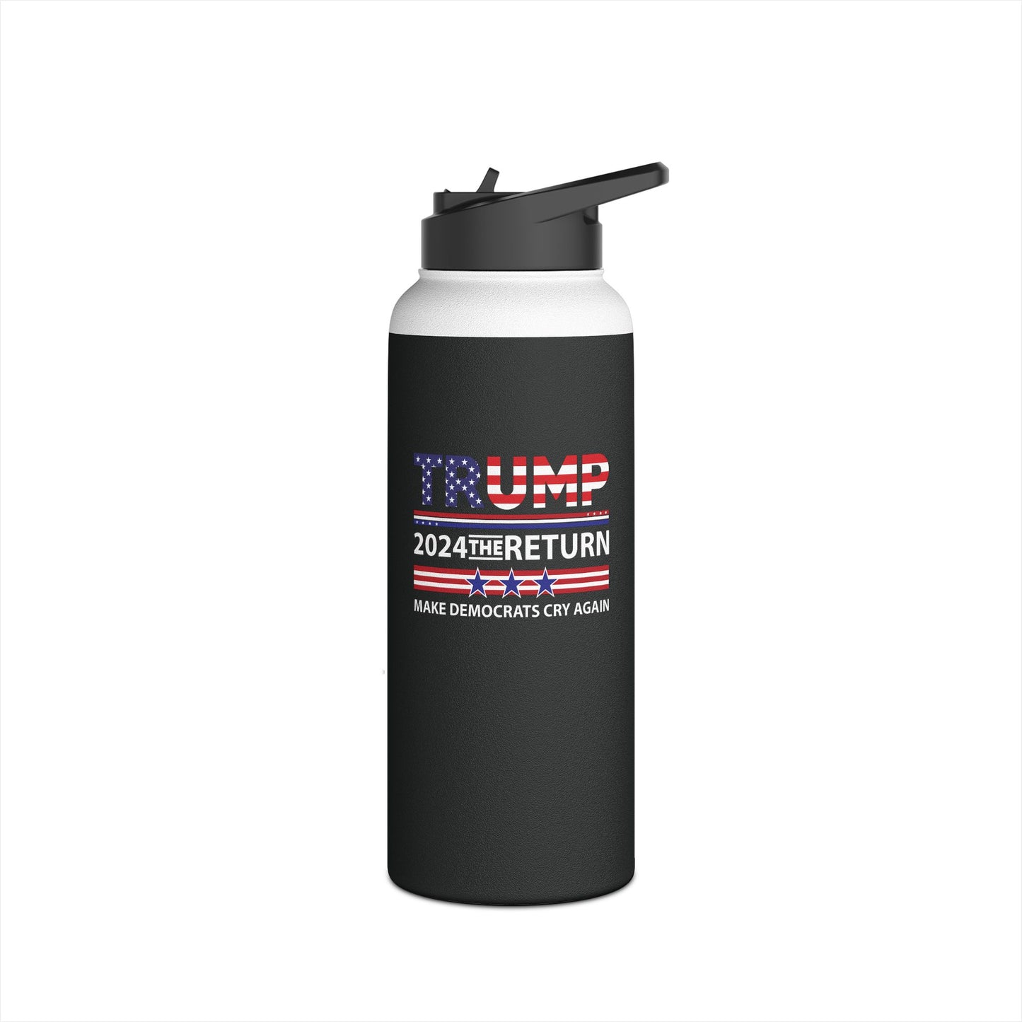 Trump 2024 The Return 45 47 Make Liberals Cry Again Water Bottle For Men Women