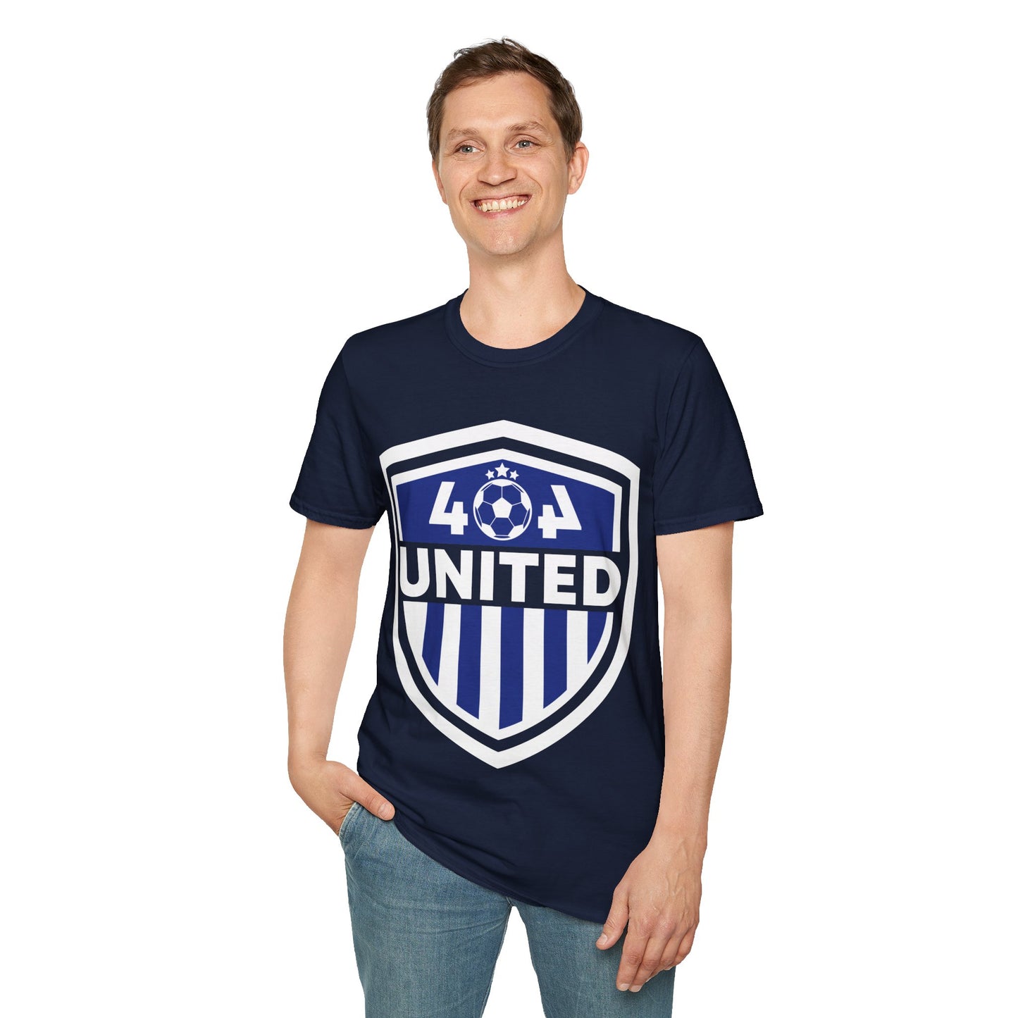 Funny 404 United Atlanta Soccer Badge Jersey T-Shirt For Soccer Lover Men Women T-Shirt