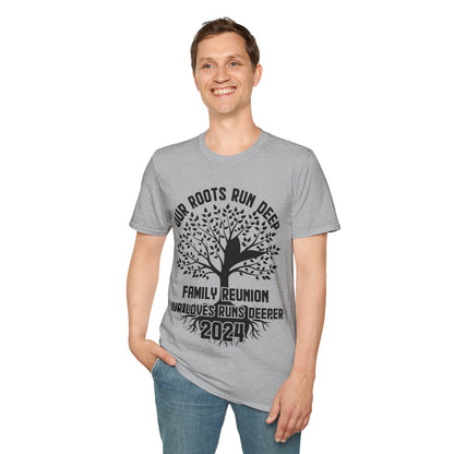 Family Reunion 2024 Our Roots Run Deep Our Love Runs Deeper Family Reunion T-Shirt For Men Women T-Shirt