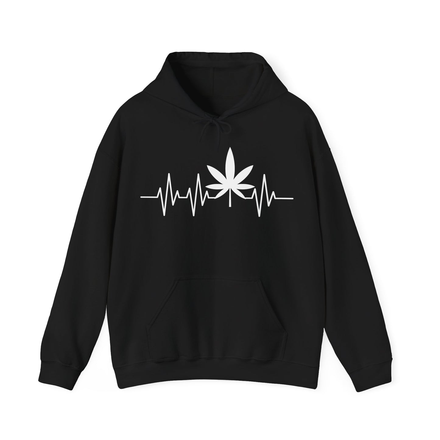 Funny Weed Cannabis Marijuana Leaf Heartbeat Stoner Tie Dye Hoodie For Men Women Hoodie