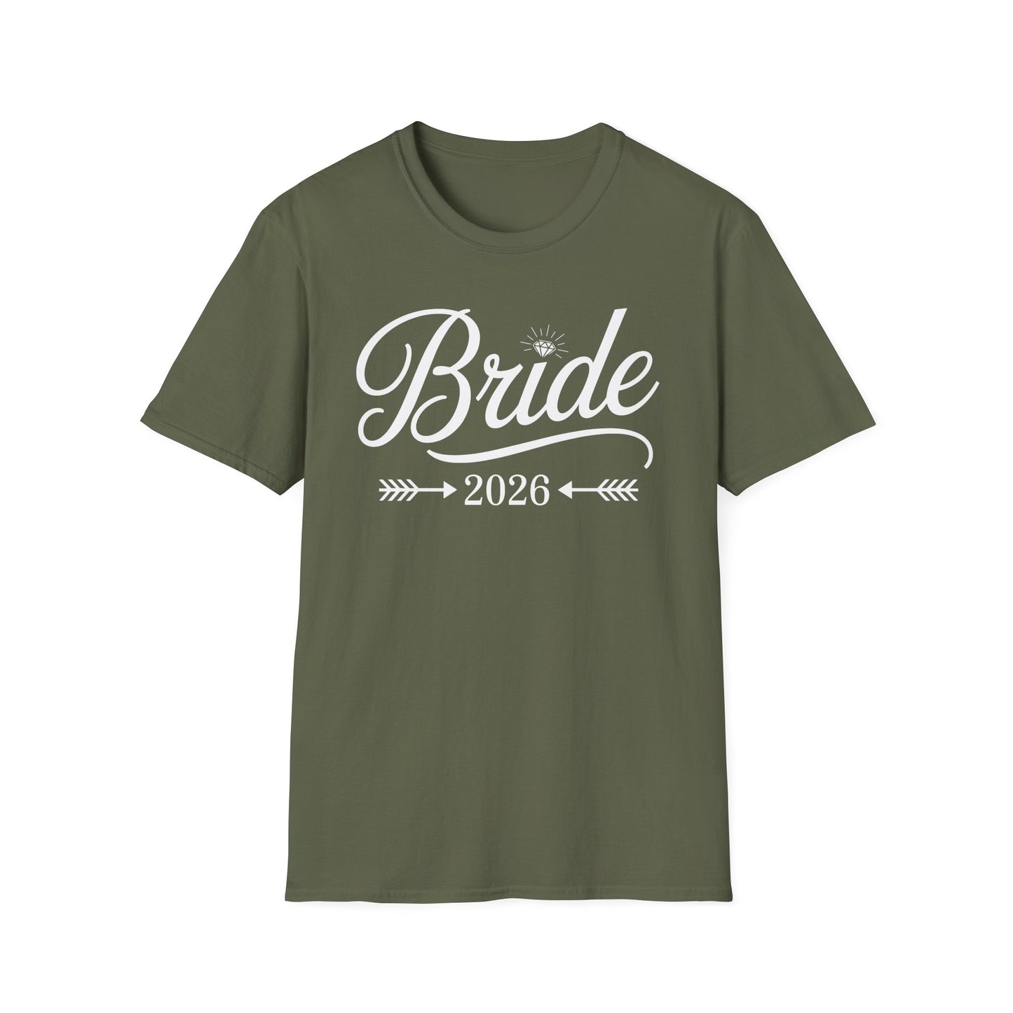 Bride Est 2026 Married Wedding Bridal Party Bachelorette T-Shirt For Women