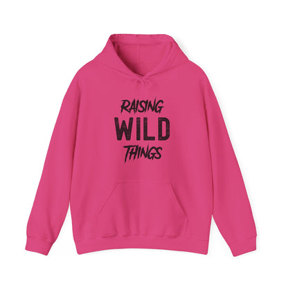 Womens Raising Wild Things Mom Cute Mothers Day Birthday Hoodie