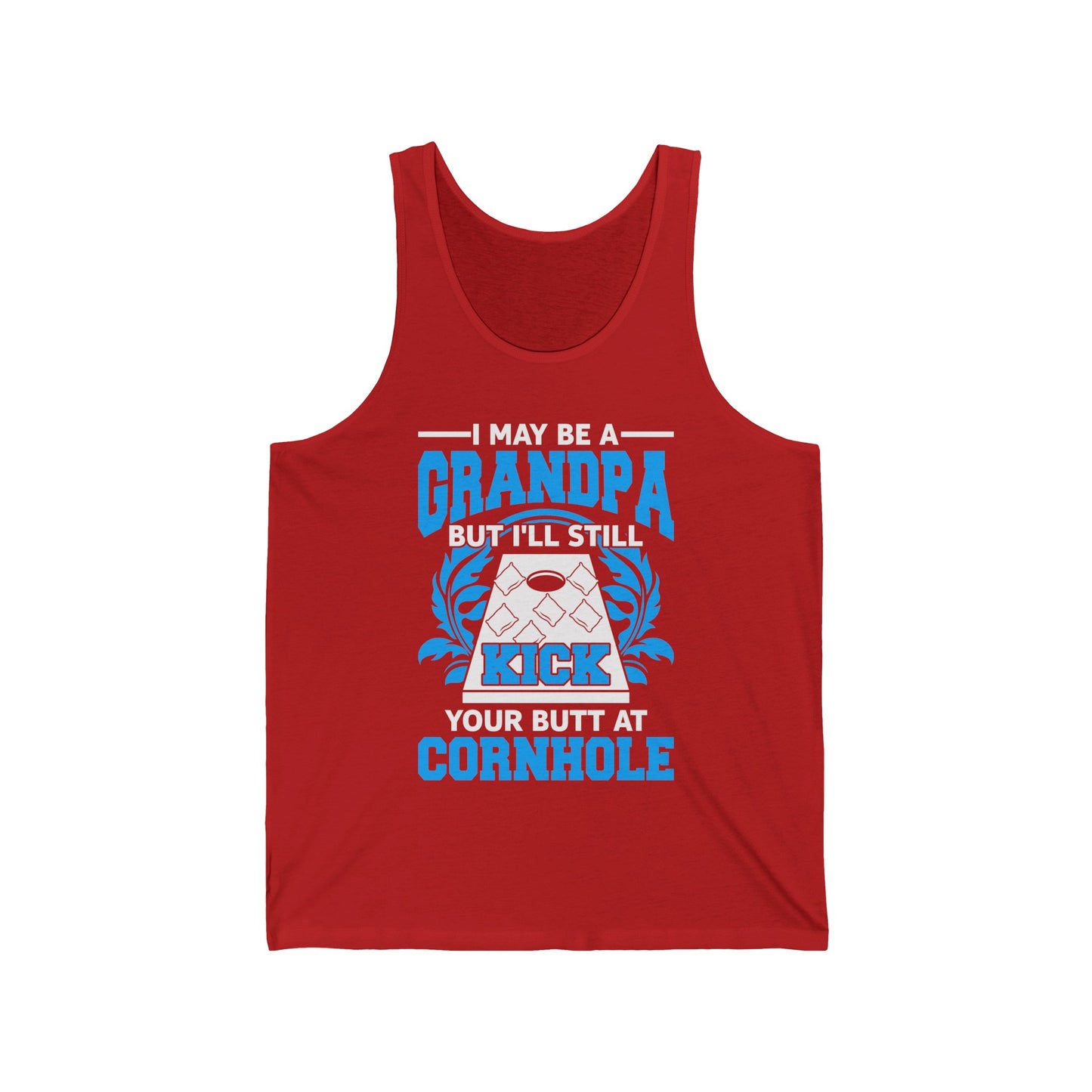 Funny Cornhole Grandpa Cornhole Grandfather Funny Tank Tops