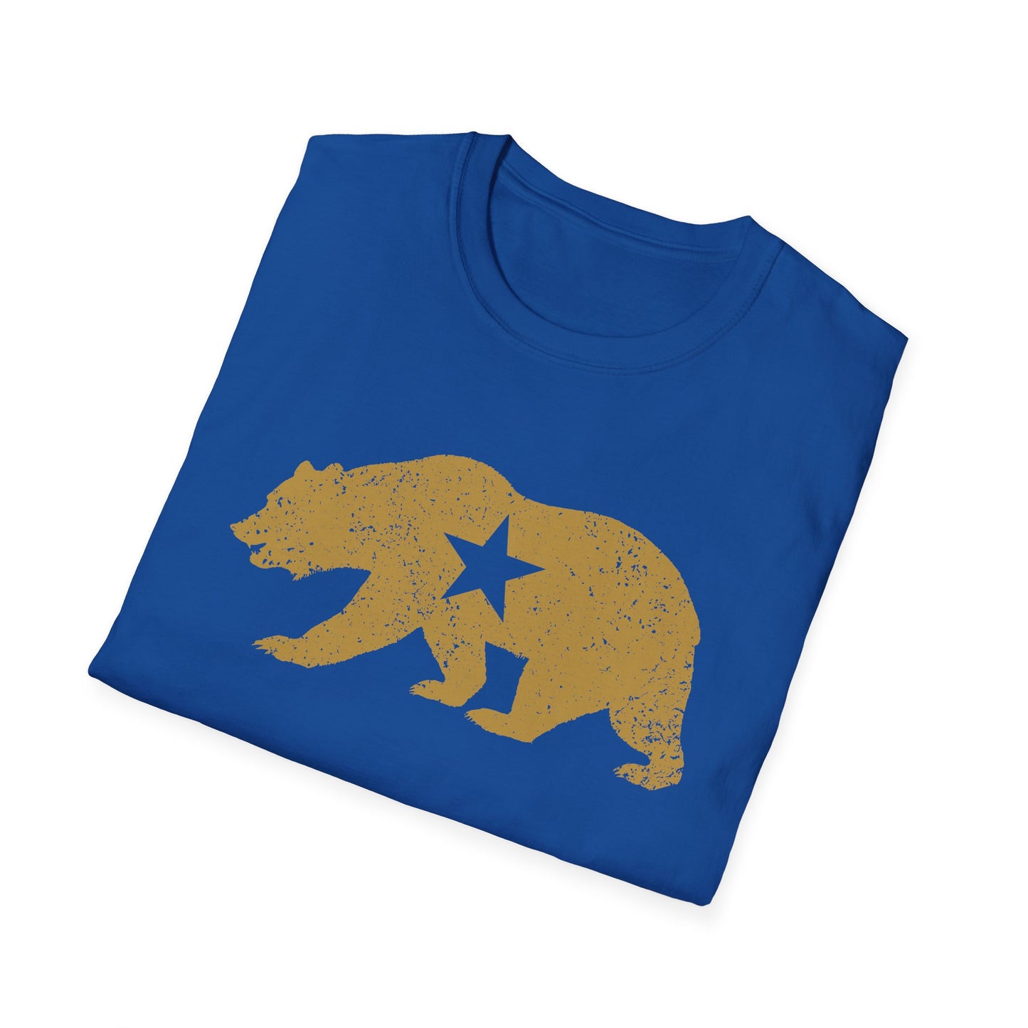 California Golden State Bear Vintage Distressed Graphic T-Shirt