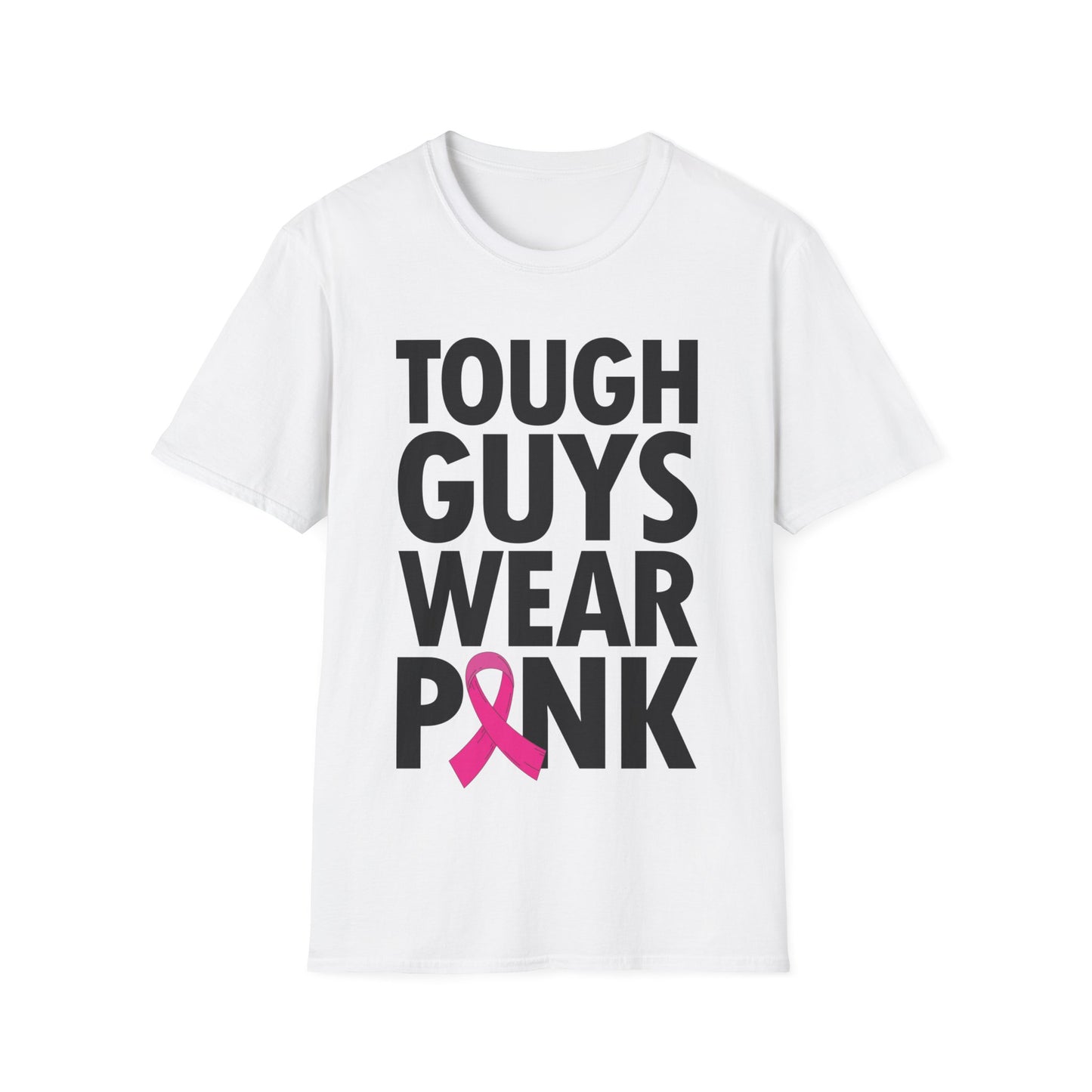 Tough Guys Wear Pink Breast Cancer Awareness October T-Shirt