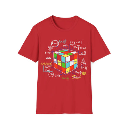 Melting Cube Speed Cubing Math Vintage Puzzle Youth Gifts T-Shirt