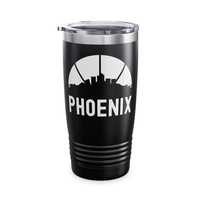 Phoenix Skyline Basketball B-Ball Arizona City Retro Tumbler For Men Women