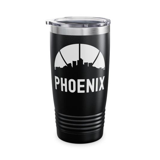 Phoenix Skyline Basketball B-Ball Arizona City Retro Tumbler For Men Women