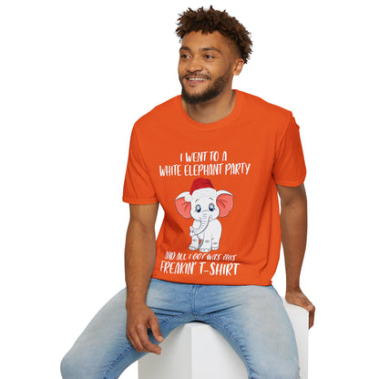 I Went To A Party And All I Got White Elephant Christmas Fun T-Shirt Gift Exchange Contest T-Shirt