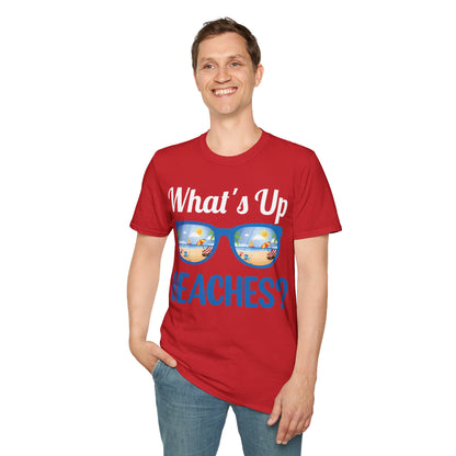 Funny What's Up Beaches Gifts Fathers Day Beach Vacation Summer T-Shirt