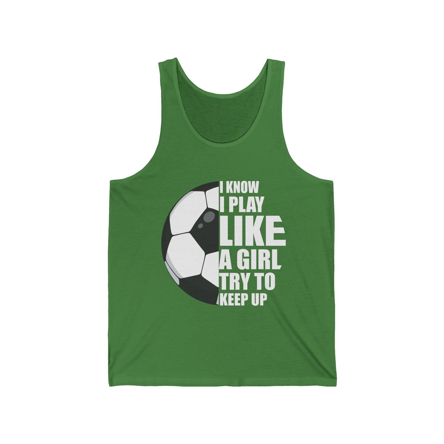 I Know I Play Like A Girl Tank Top School College Football Girl Tank Tops