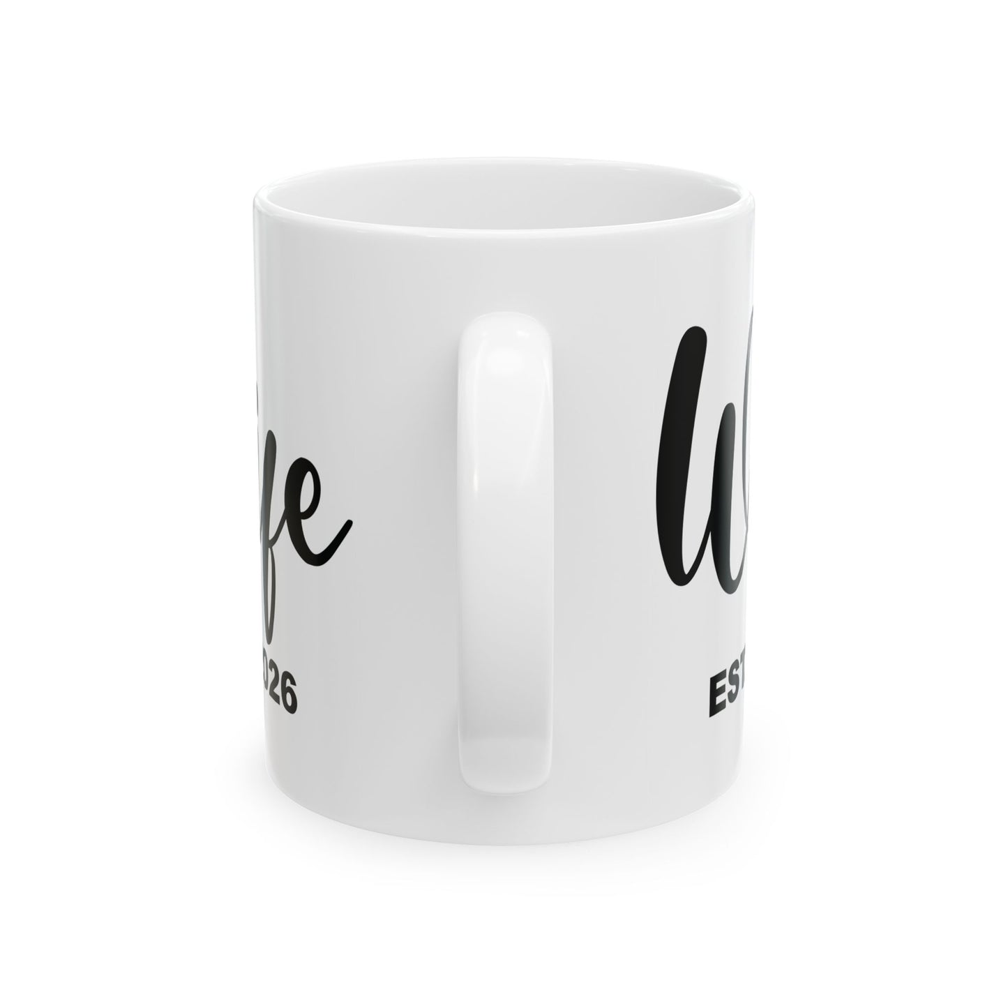 Funny Wife Est 2026 Just Married Bride Honeymoon Couple Wedding Coffee Mug For Women