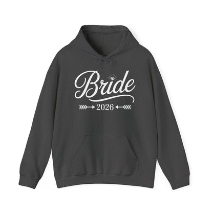 Bride Est 2026 Married Wedding Bridal Party Bachelorette Hoodie For Women