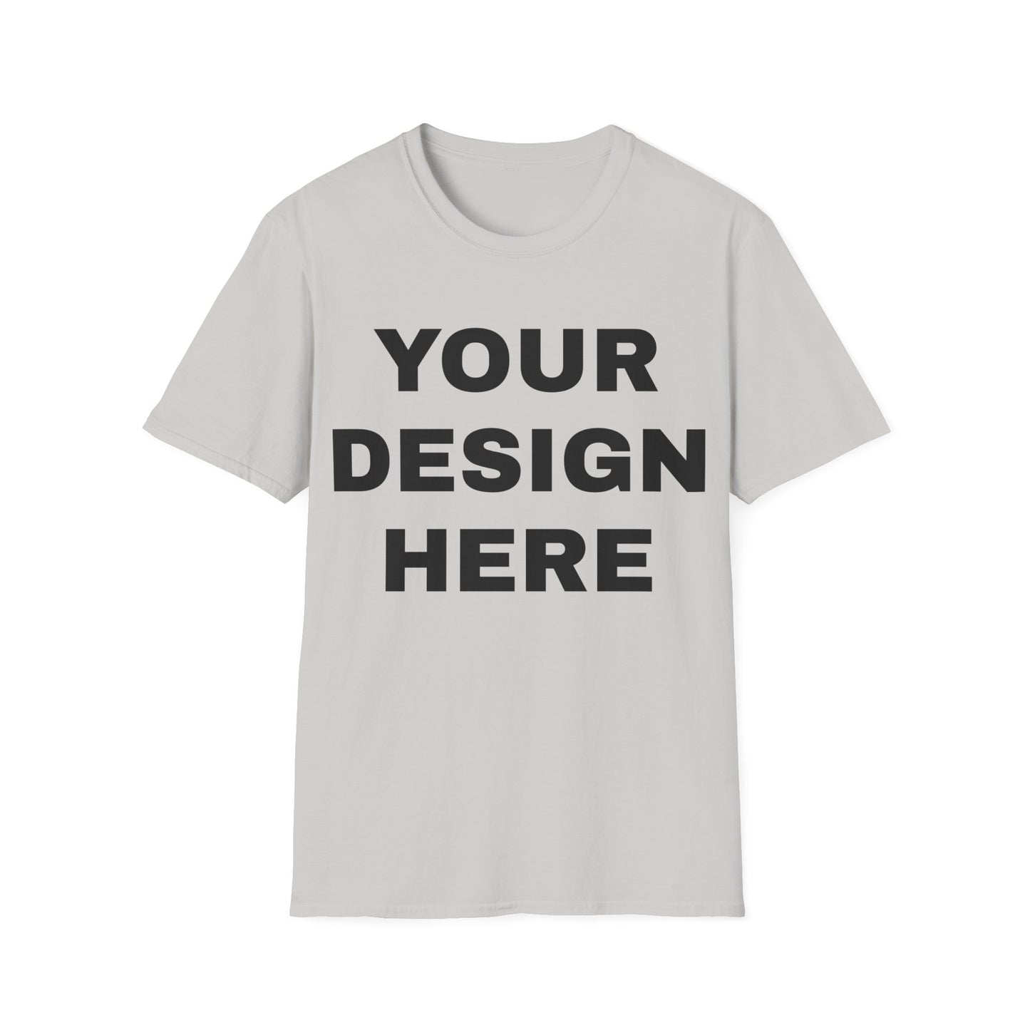 Custom Text Personalized Your Design on Unisex Softstyle T-Shirt