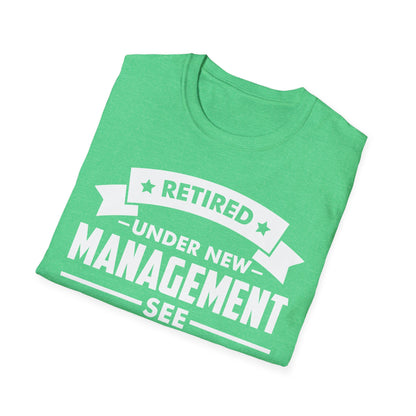 Funny Retired Under New Management See Wife for Details Wifey T Shirt