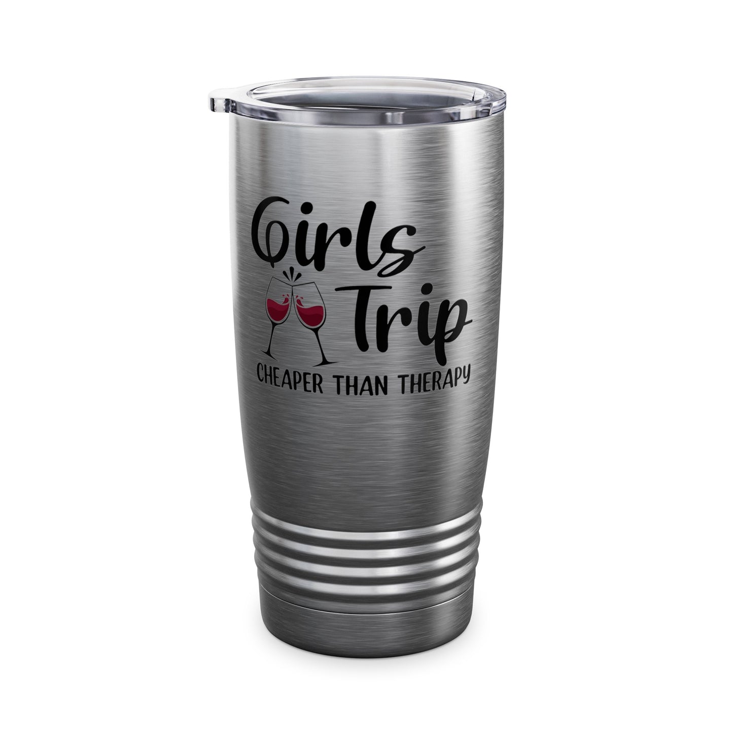 Funny Girls Trip Cheaper Than Therapy Beach Vacation Party Tumbler For Women