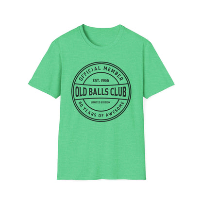 Mens Old Balls Club 60 Years Awesome Sixty 60th Birthday Farthers Day T-Shirt