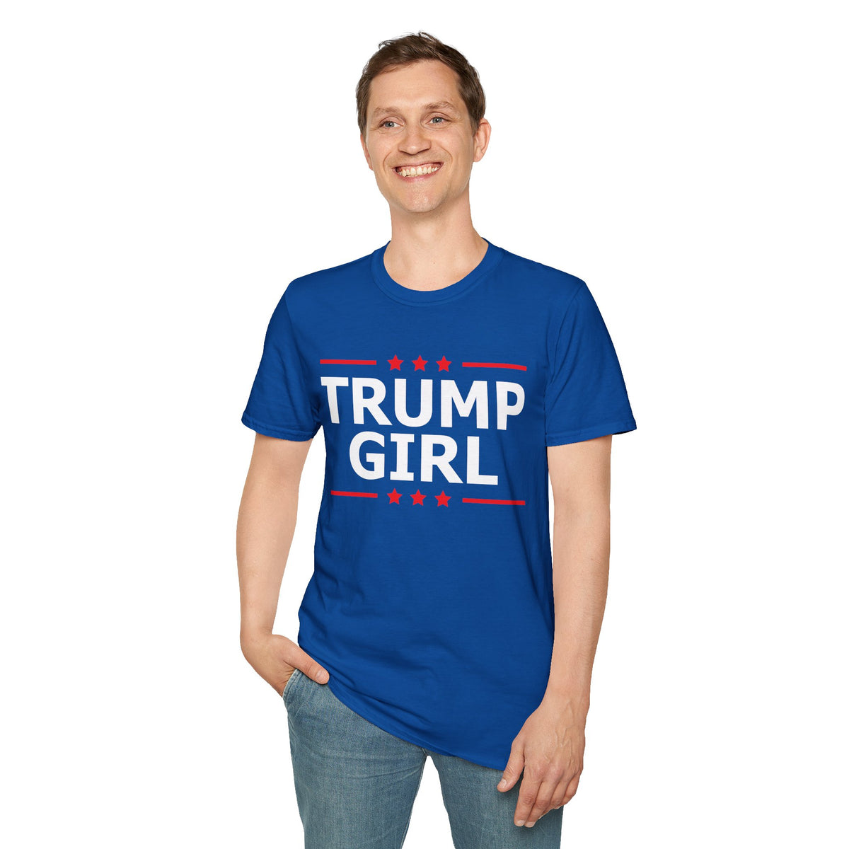 Cute Trump Girl Republican US Flag 2024 Vintage Vote T-Shirt