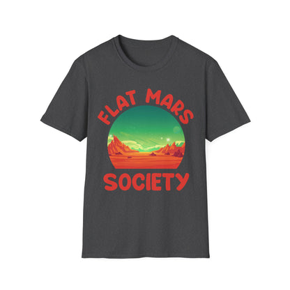 Flat Mars Society Space Astronaut Astronomy Science T-Shirt Men Women