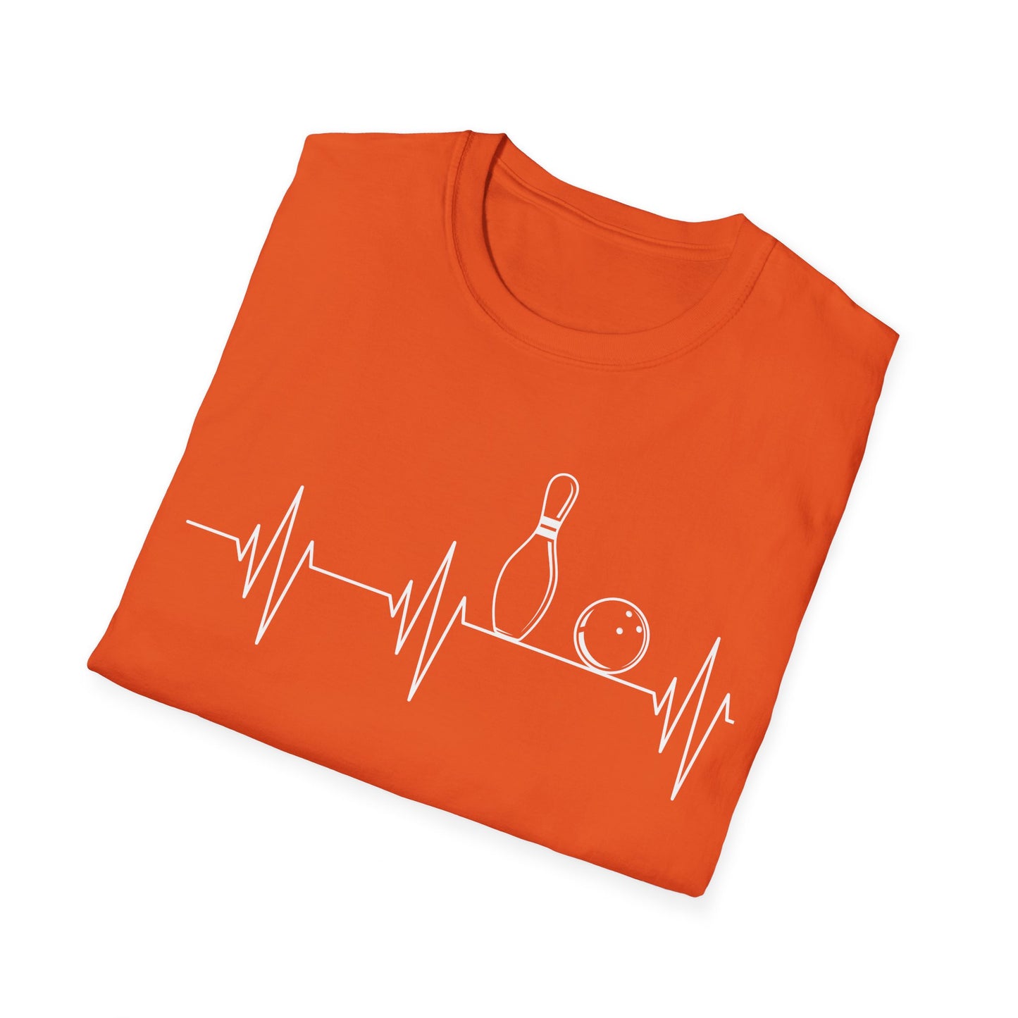 Funny Bowling Gift Cute EKG Bowlers League T-Shirt For Men Women T-Shirt