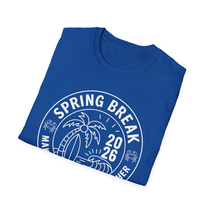Funny Spring Break Squad Crew Vintage 2026 Beach Palm Family Trip T-Shirt