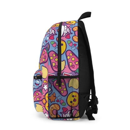 Kawaii Candyland Pattern Backpacks For Men Women Kids School Travel, Capacity School Backpacks