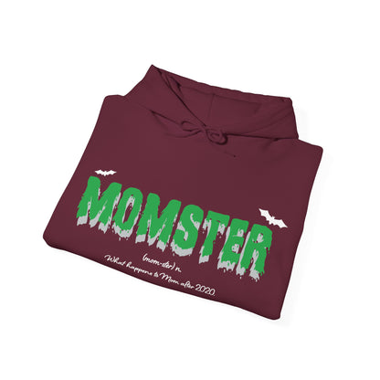 Womens Momster Broomstick Funny Halloween Party Mom Mothers Day Hoodie