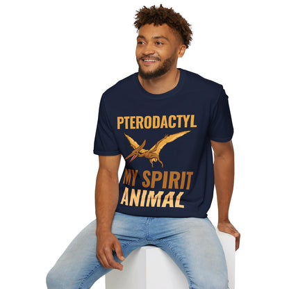 Funny Pterodactyl Is My Spirit Animal Dinosaur Gift T-Shirt For Men Women