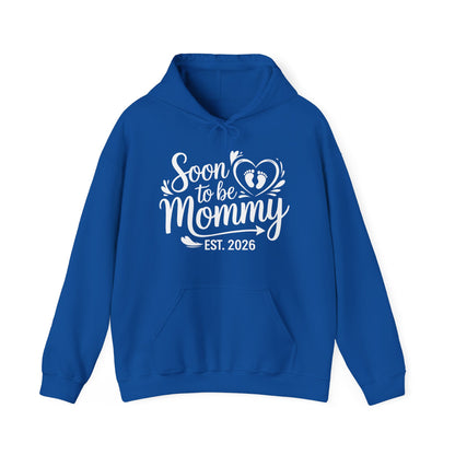 Funny Soon to be Mommy 2026 Mother's Day First Time Mom Pregnancy Hoodie For Women