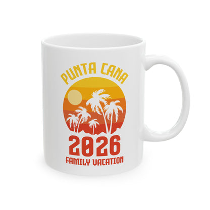 Punta Cana 2026 Family Vacation Vacay Beach Summer Holiday Coffee Mug