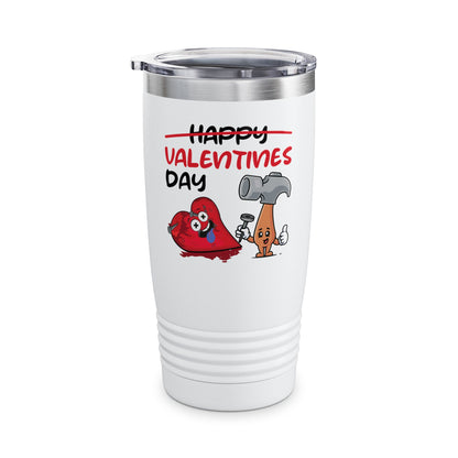 Funny Anti Valentines Day Gift Carpentor Cupid Heart Hammer Nails Tumbler For Men Women Tumbler