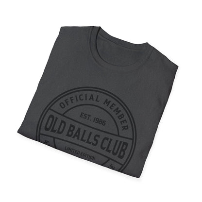 Mens Old Balls Club 40 Years Awesome Forty 40th Birthday Farthers Day T-Shirt