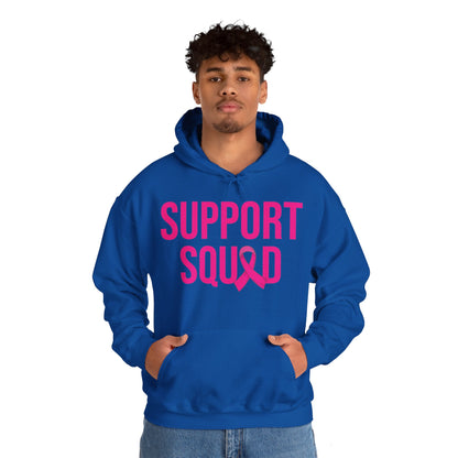 Support Squad Breast Cancer Warrior Awareness October Pink Hoodie