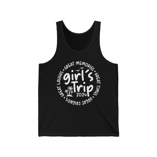 Girl's Trip 2024 Memories Friends Trip Matching Vacation Tank Top For Men Women Tank Top