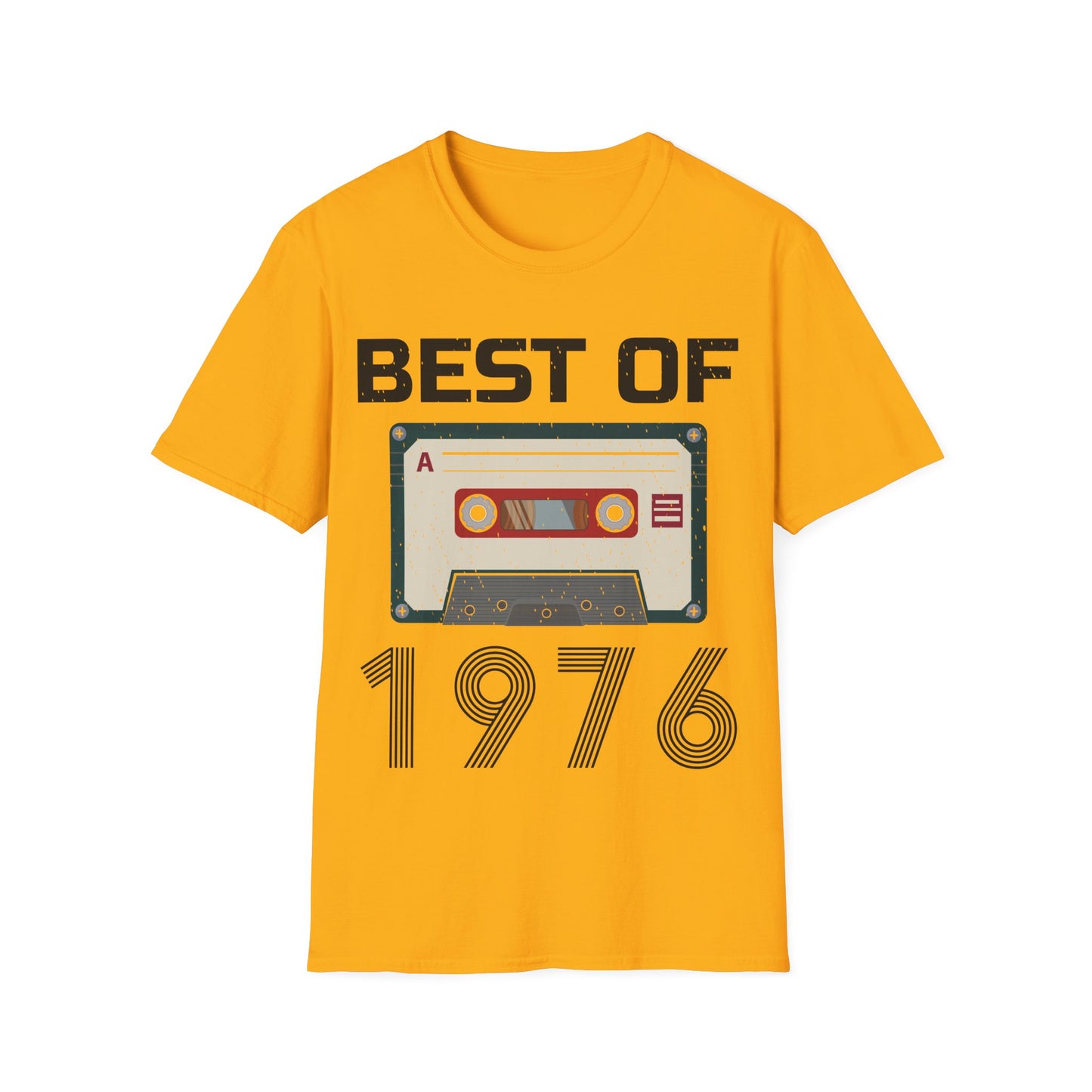 Best Of 1976 Cassette Tape 50th Birthday Gifts Vintage T-Shirt For Men Women