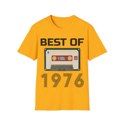 Best Of 1976 Cassette Tape 50th Birthday Gifts Vintage T-Shirt For Men Women
