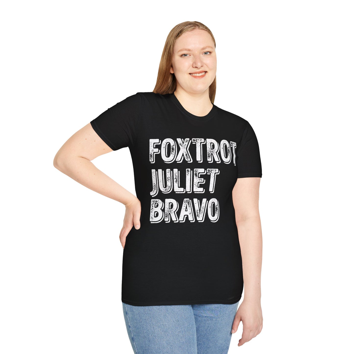 Retro Vintage Foxtrot Juliet Bravo T-Shirt For Men Women